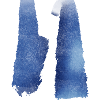 Hand gezeichnet Blau Aquarell Schlaganfälle Fading in robust grobkörnig Grunge inspiriert endet png