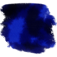 A textured blue brush stroke with rough grunge details and smooth watercolor blending png