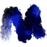 A faded blue stroke with grunge textures and smooth watercolor blending png