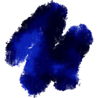 A rugged blue stroke with gritty textures and a seamless watercolor fade png