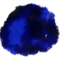 Blue brush stroke with rough textures and soft watercolor blending png