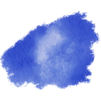 A rugged blue stroke blending gritty textures with smooth watercolor transitions png