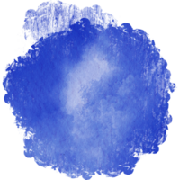 A rugged blue brush stroke blending gritty textures with soft watercolor blending png