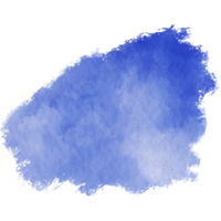 Blue stroke blending rough textures with soft watercolor blending png