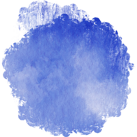 A rough edged blue stroke blending grunge textures with soft watercolor tones png