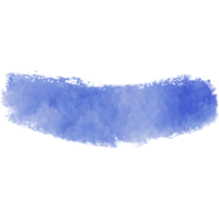 A textured blue stroke merging rough textures with fluid watercolor washes png