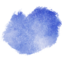 A rough blue stroke merging distressed textures with smooth watercolor tones png