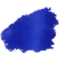 Blue brush stroke with textured finish transitioning into gentle watercolor gradients png