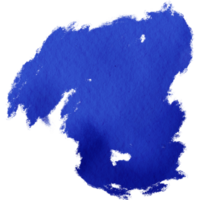 Blue stroke transitioning from rugged textures into smooth watercolor tones png