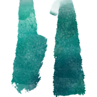 Faded Cyan brush stroke with a rough texture and smooth subtle blending png