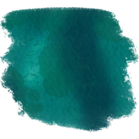 Smooth Cyan brush stroke with rugged grunge textures and soft blending png