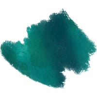 A soft Cyan stroke with smooth blending and rugged grunge textures png