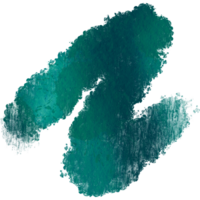 A rugged Cyan stroke with soft blending and grunge edges png