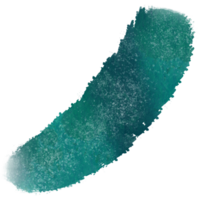 Cyan brush stroke with rough edges and smooth blending png