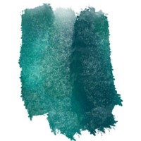 Cyan brush stroke with rugged edges and smooth blending png