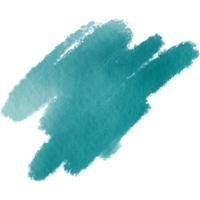 Soft Cyan watercolor strokes merging into textured hand drawn grunge effects png