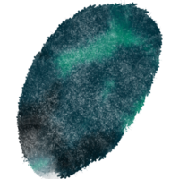 A textured stroke blending Cyan watercolor with a rough hand drawn finish png
