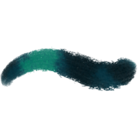 A rugged Cyan stroke blending gritty textures with soft watercolor blending png