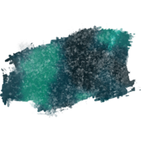 A textured Cyan stroke with rugged grunge elements and smooth watercolor transitions png