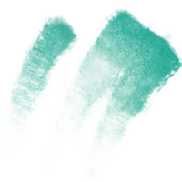 A rugged Cyan stroke blending gritty grunge textures with a soft watercolor fade png