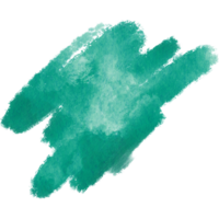 Cyan stroke blending gritty grunge textures with a smooth watercolor fade png