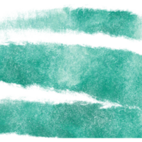 Cyan stroke with rugged textures that transition into soft flowing watercolor blending png