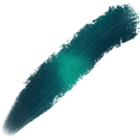 A rough edged Cyan stroke blending rugged textures with fluid watercolor gradients png