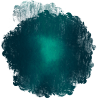 A textured Cyan stroke blending distressed textures with smooth watercolor gradients png