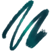 A rough Cyan stroke merging distressed grunge elements with fluid watercolor washes png