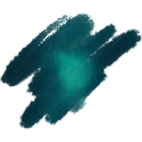 A rough edged Cyan stroke blending rugged elements with smooth watercolor transitions png