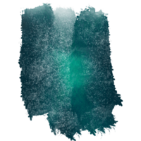 Cyan stroke blending distressed textures with smooth watercolor transitions png