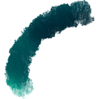 A rugged Cyan stroke merging grunge details with soft watercolor effects png