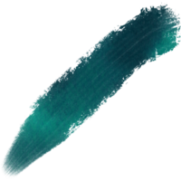 A Cyan brush stroke with rough textures merging into gentle watercolor transitions png