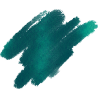 A textured Cyan stroke merging rough grunge features with fluid watercolor transitions png