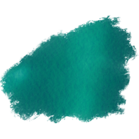 Cyan brush stroke with textured finish transitioning into gentle watercolor gradients png