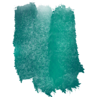A rough Cyan brushstroke blending into smooth watercolor tones png