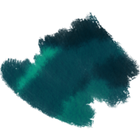 Textured Cyan brush stroke blending into soft smooth watercolor shades png