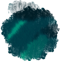 Textured Cyan stroke flowing into smooth watercolor gradients png