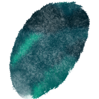 Cyan stroke transitioning from rugged textures to soft watercolor washes png