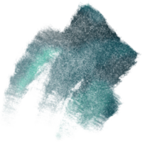 A Cyan stroke transitioning from gritty textures into soft watercolor gradients png