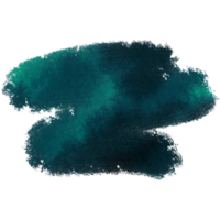 Textured Cyan brush stroke evolving into smooth watercolor gradients png