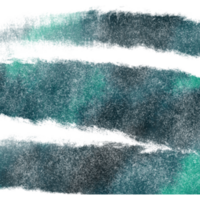 Cyan stroke fading from rough textures into soft watercolor hues png
