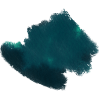 Cyan stroke fading from rough edges into soft watercolor gradients png