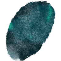 A textured Cyan brushstroke transitioning into smooth watercolor gradients png