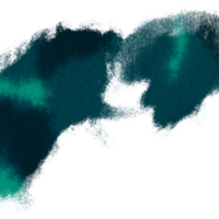 Cyan brush stroke evolving into smooth watercolor gradients png