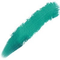 Cyan stroke shifting from rugged to soft watercolor gradients png