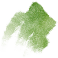 A bold Green watercolor brush stroke merging into rough textured grunge edges png