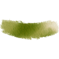 Gorgeous Green watercolor strokes fading into textured rough grunge effects png