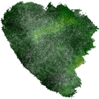 A rough stroke in Green watercolor with hand drawn textures png