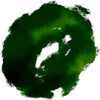 A textured Green watercolor stroke with rough hand drawn elements png